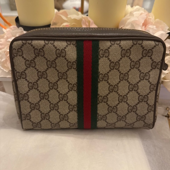 Gucci Brown Monogram Bag - Picture 1 of 5